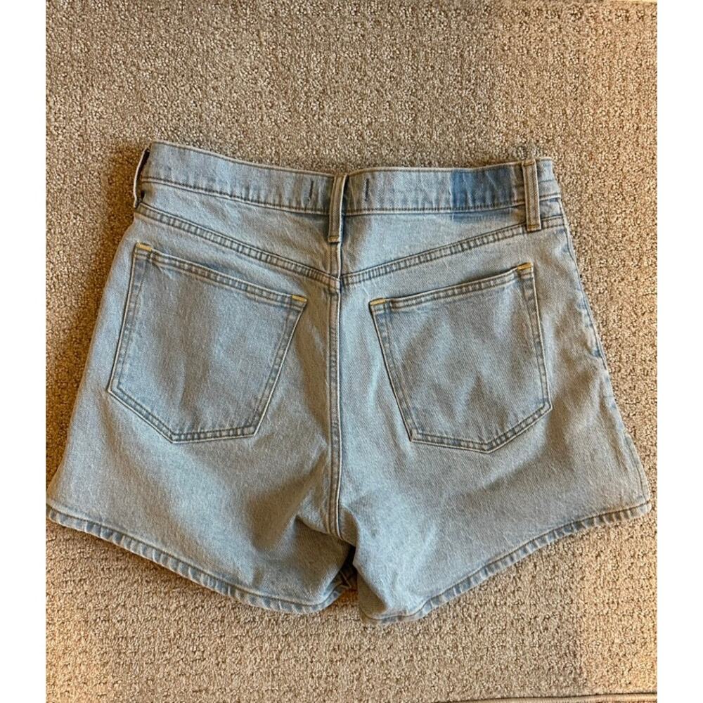 Abercrombie High Rise Dad Short Set 5" Inseam Blue Denim Women 30 - Picture 3 of 10
